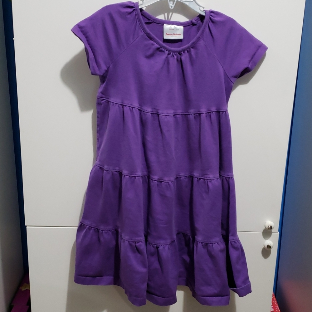 Hanna Andersson girls size 5 purple dress